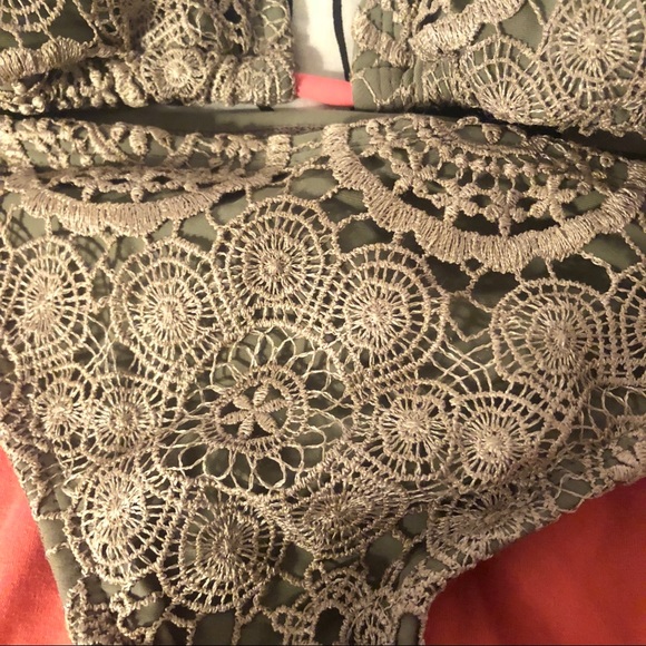 ❤️ Brown and Pink Crochet Bikini Set - Picture 3 of 6